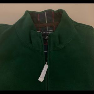 Lands End dark green pullover sweater